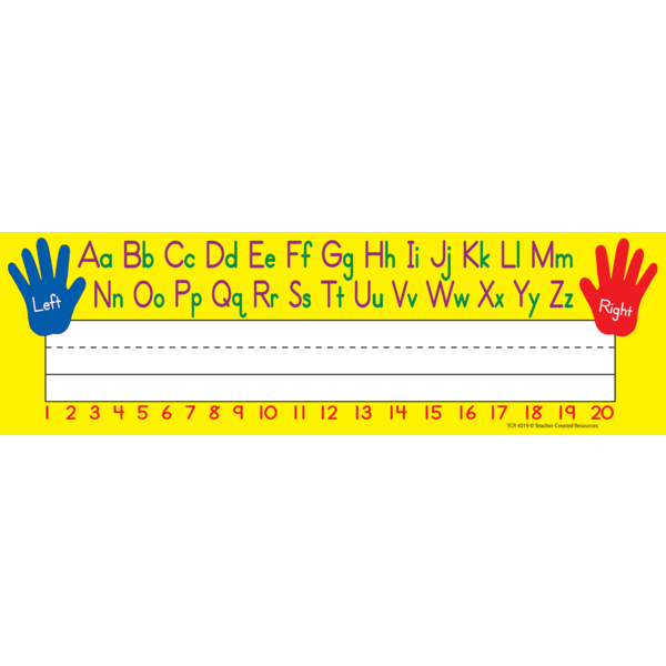 Left Right Alphabet Flat Name Plates