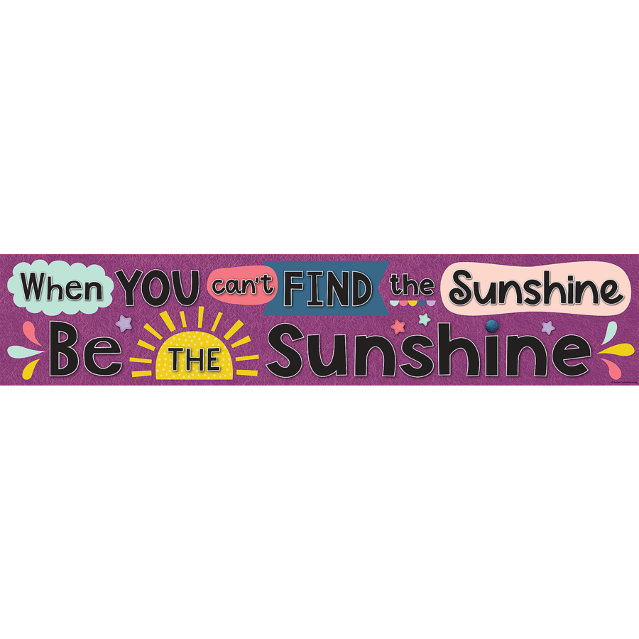 Oh Happy Day Be the Sunshine Banner
