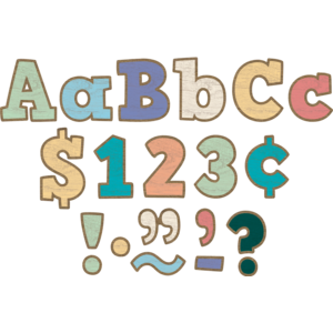 Painted Wood Bold Block 4&quot; Letters Combo Pack