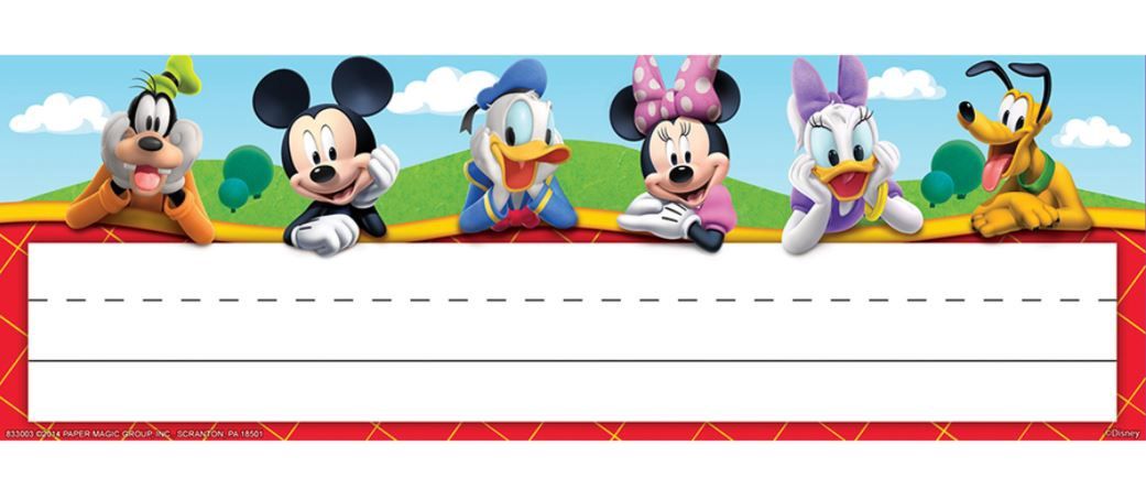 Mickey Mouse Clubhouse Adhesive Nameplates