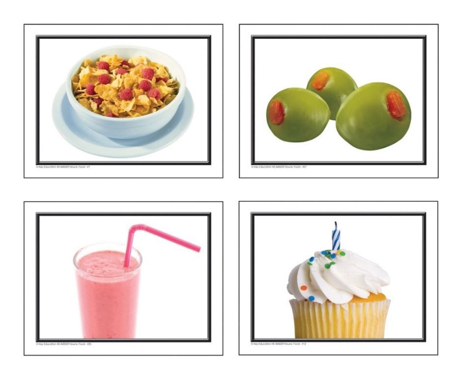 Nouns More Food Learning Cards