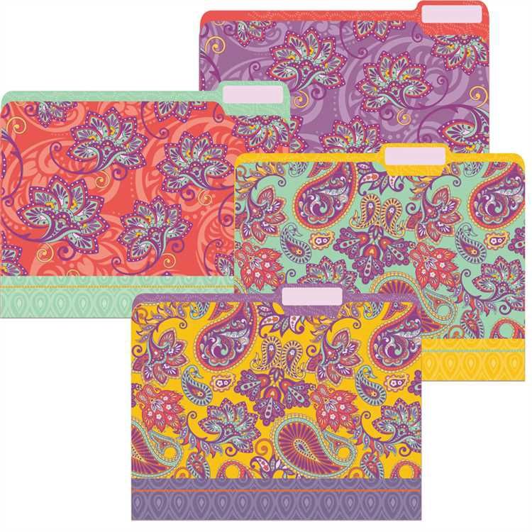 Positively Paisley File Folders