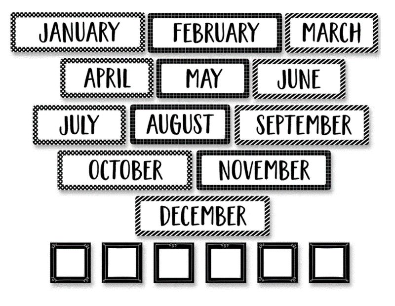 Months of the Year Mini BBS