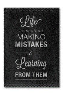 Mistakes Inspire U Poster