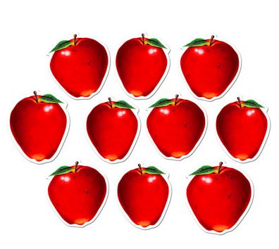 Mini Apple Cutouts 4&quot;