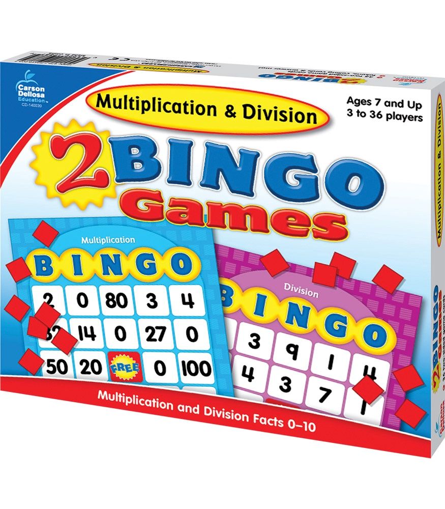 Multi/Div Bingo Board Game