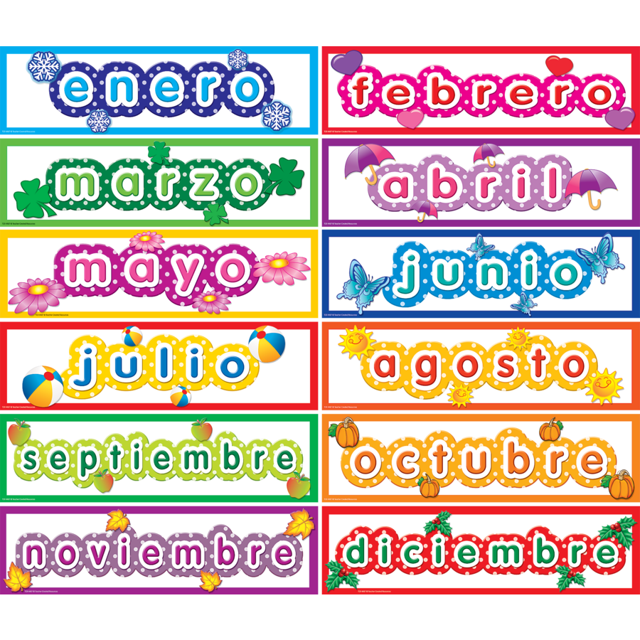 Polka Dot (Spanish) Monthly Headliners