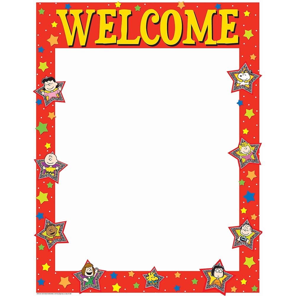 Peanuts Classic Welcome Chart
