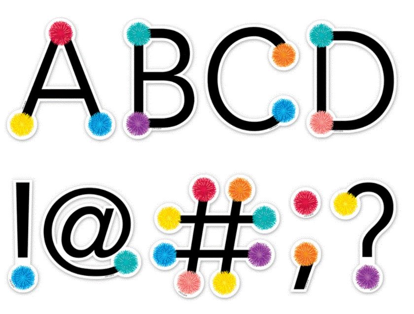 Pom 5 Uppercase&quot; Designer Letters