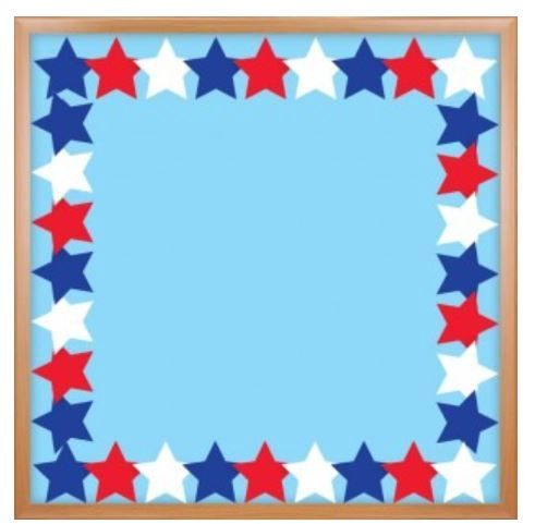 Patriotic Stars Border