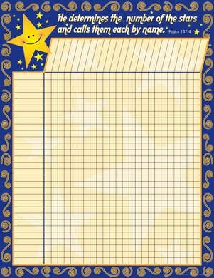 Number the Stars Incentive Chart