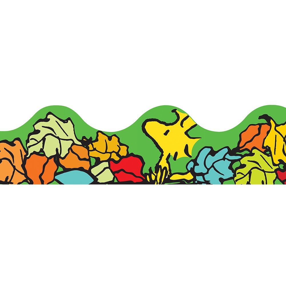 Peanuts Leaves Deco Trim Border