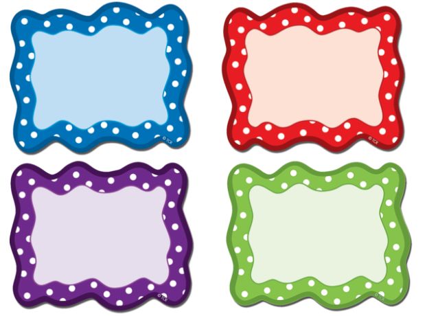 Polka Dots Blank Cards Magnetic Accents