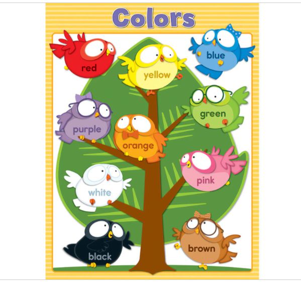 Owl Pals Colors Chart Grade PK-1