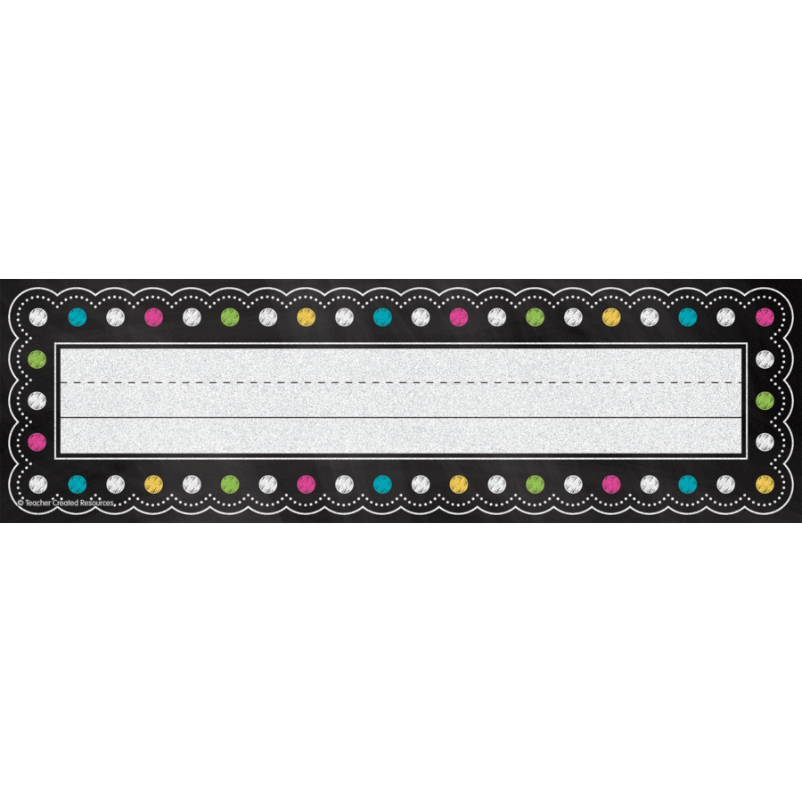 Name Plates Chalkboard Brights