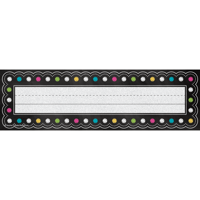 Name Plates Chalkboard Brights