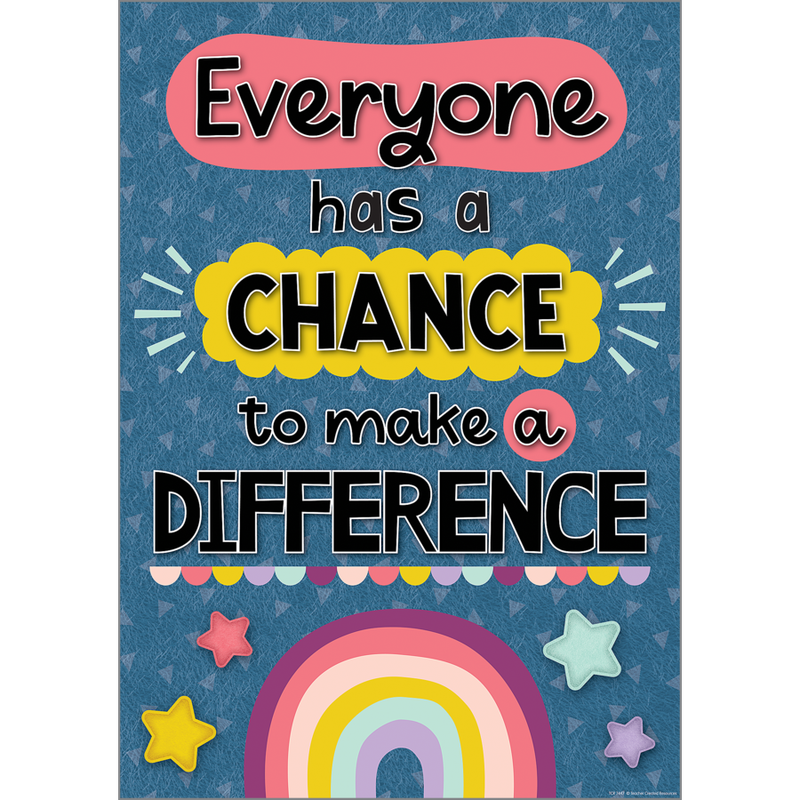Oh Happy Day Everyone Has a Chance to Make a Difference Poster