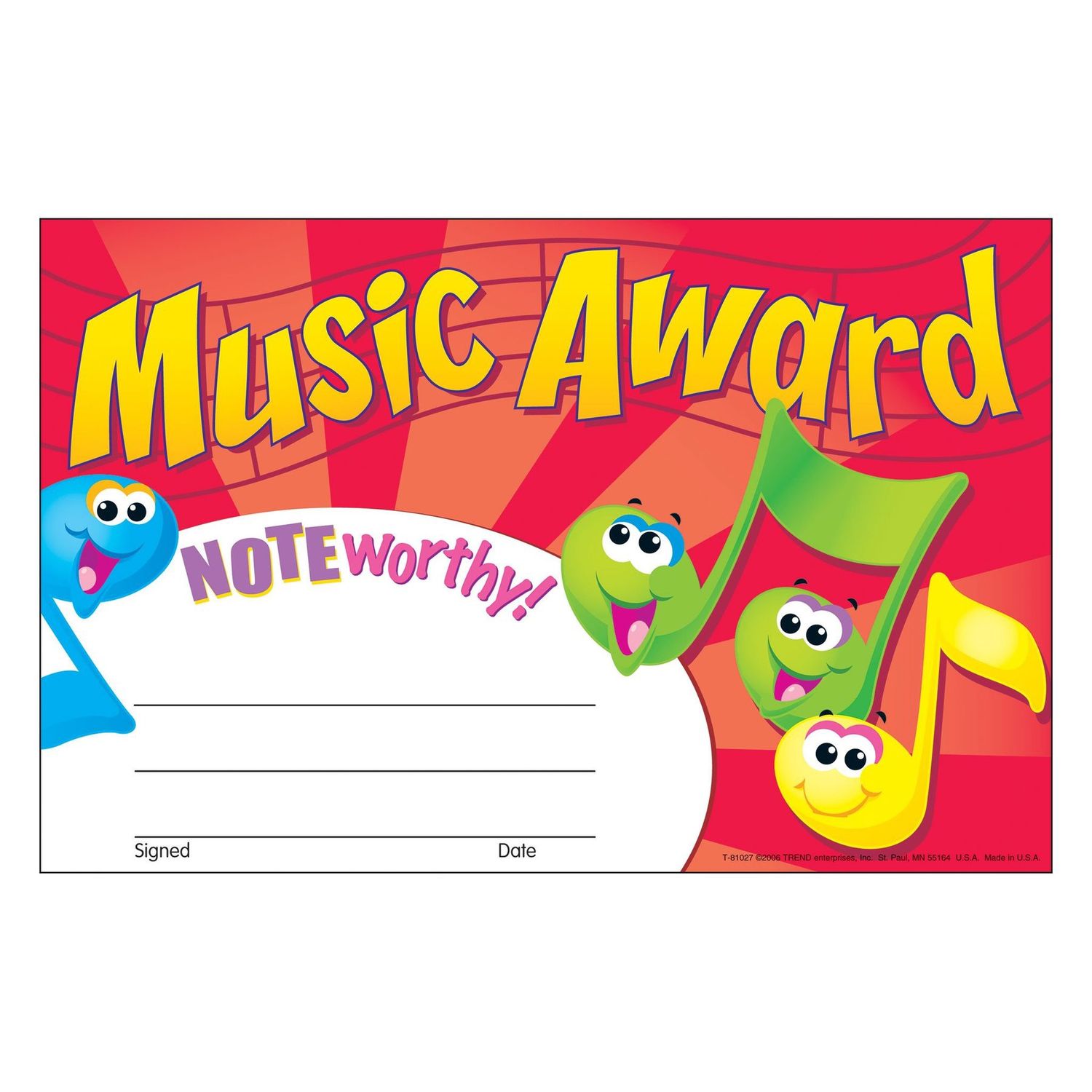 Music Award Recognition Awards