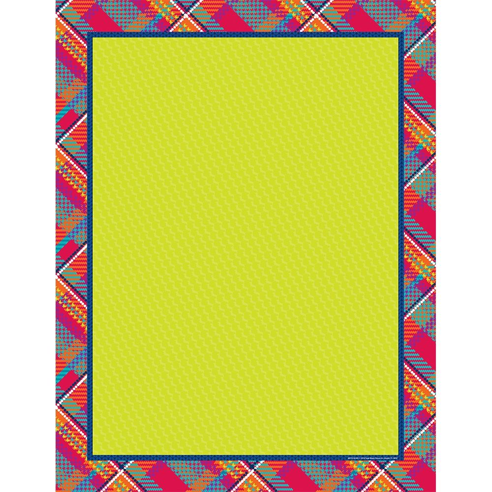 Plaid Attitude Blank Chart