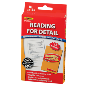 Reading for Detail Practice Cards Red Level