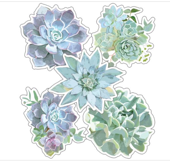 Simply Stylish Succulents Cut Outs