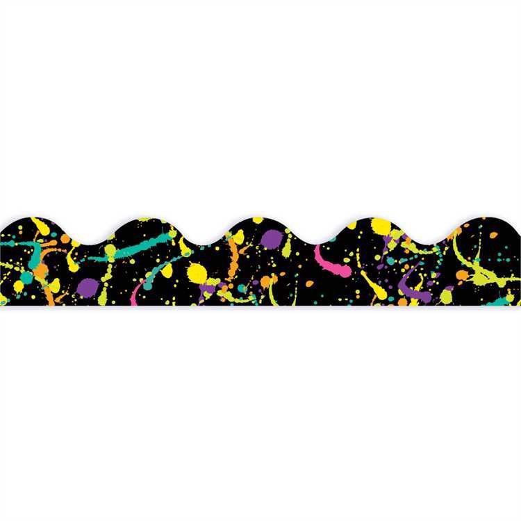 Rock the Classroom Splatter Deco Trim