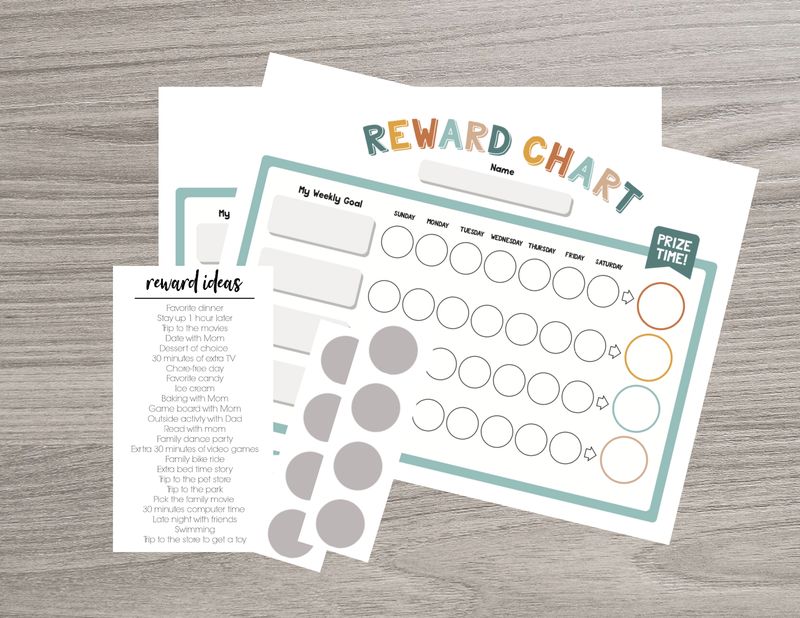 Reward Chart Scratch Off