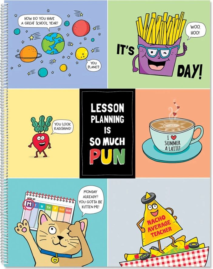So Much Pun! Year Long Lesson Plan Book (planner)