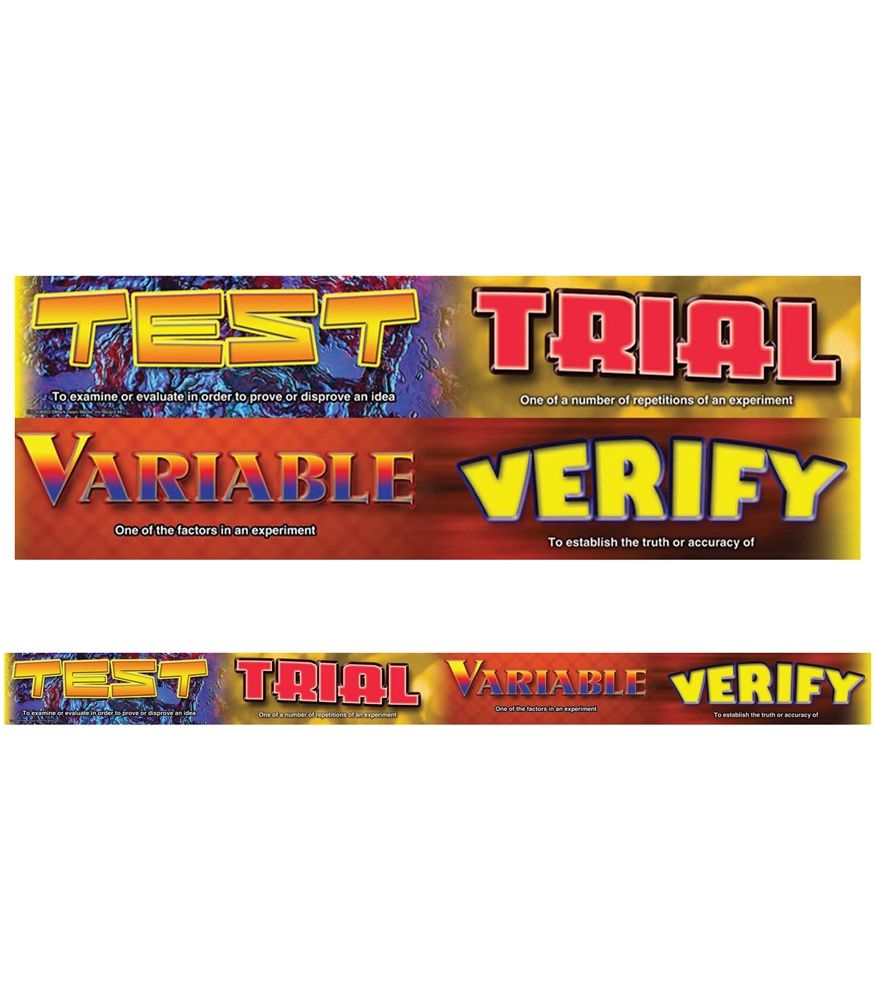 Scientific Vocabulary Straight Border Trim