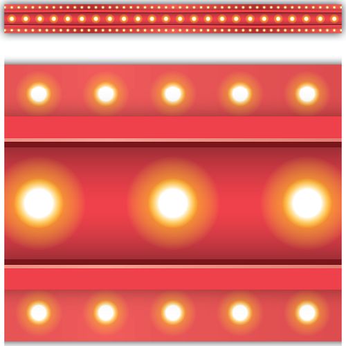 Red Marquee Straight Border Trim