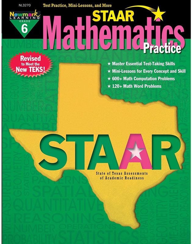 STAAR Math Grade 6 Practice Book
