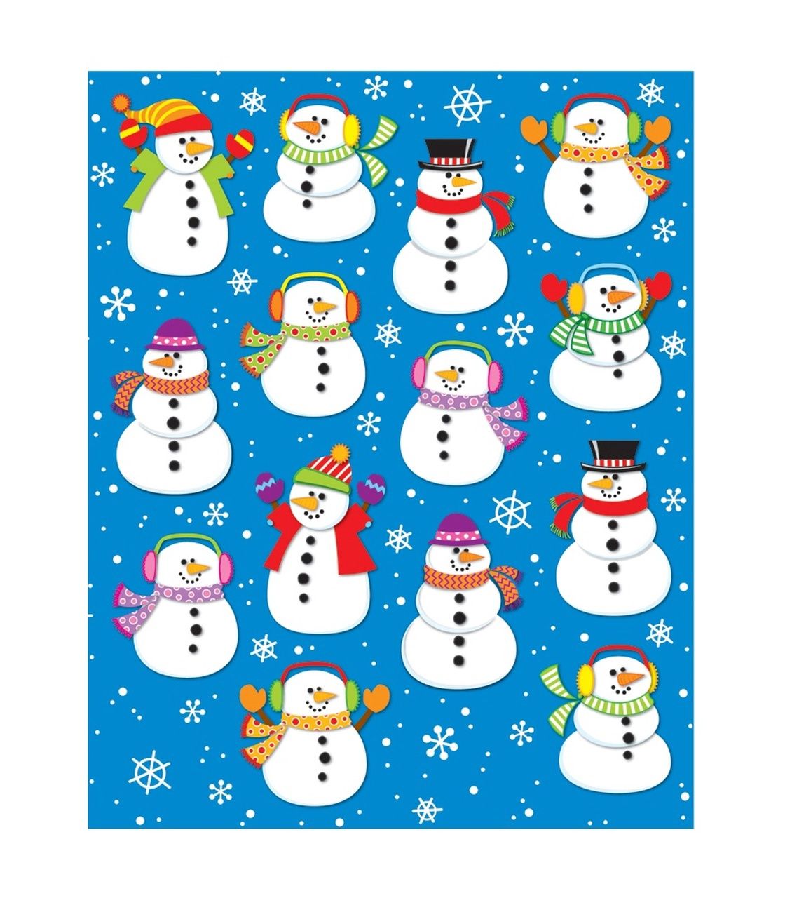 Snowmen Shape Stickers