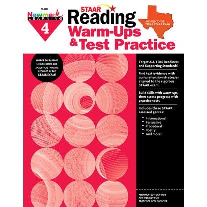 STAAR GR 4 Reading Warm Ups &amp;amp; Test Practice