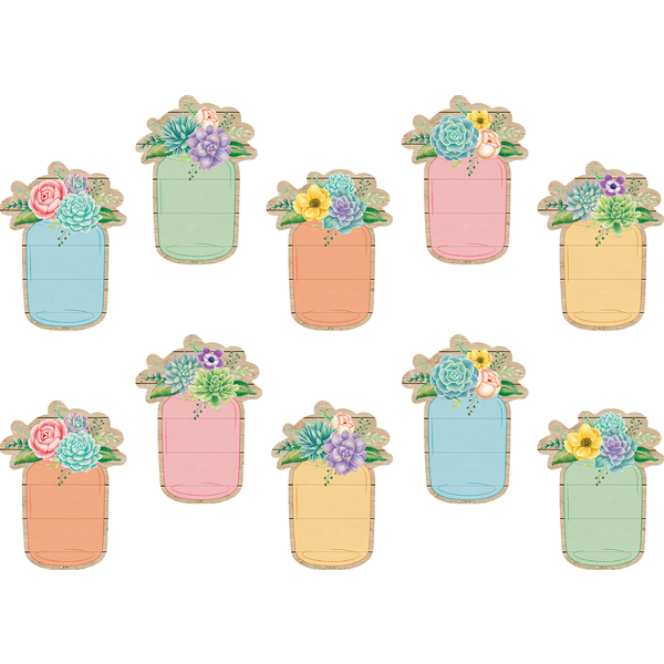 Rustic Bloom Mason Jars Accents