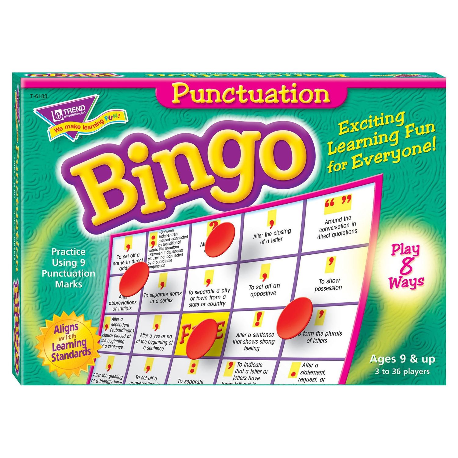 Punctuation Bingo Game