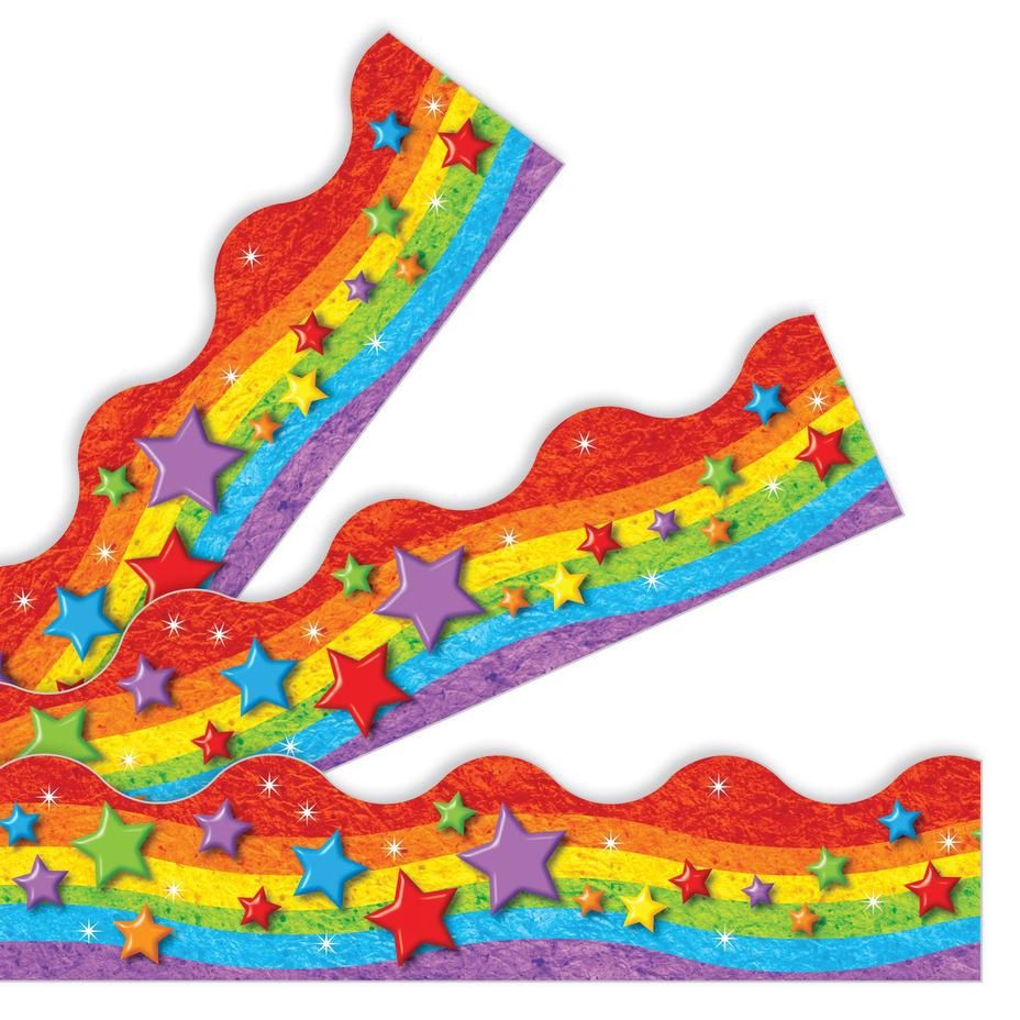 Rainbow &amp; Stars Border Trimmer