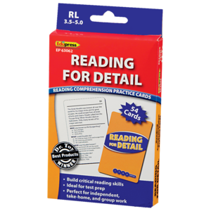 Reading for Detail Practice Cards Blue Level