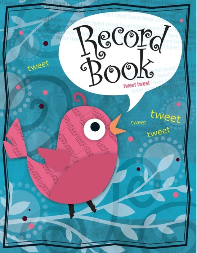 Song Bird Record Book Grade Book