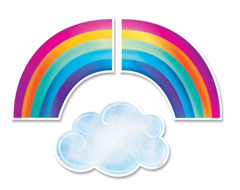 Rainbows &amp;amp; Clouds 6&quot; Designer Cut-Outs