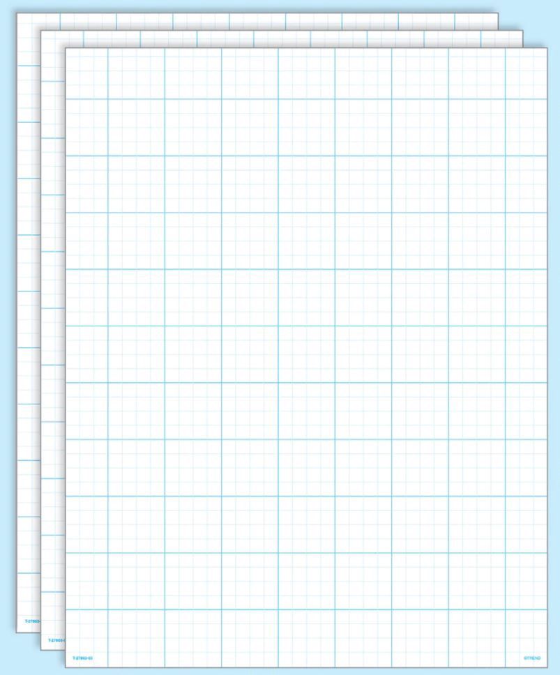 Graphing Grid Wipe-Off Sheets 18 pack