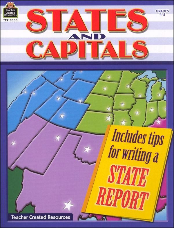 (4-6) Learning States &amp;amp; Capitals Reproducible Book
