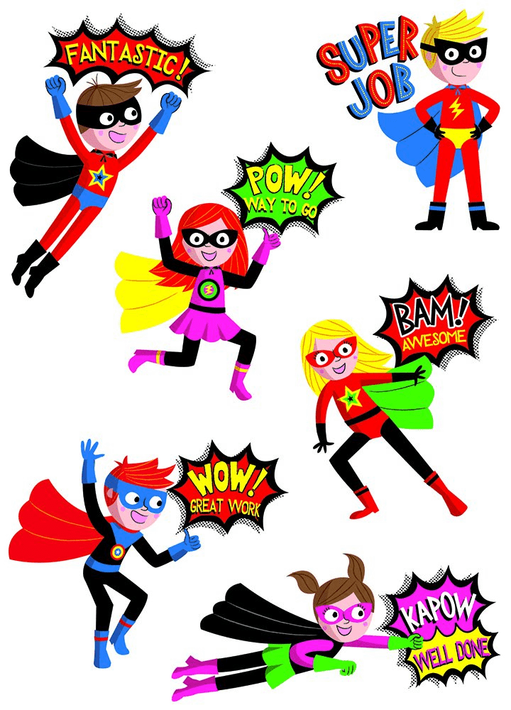 Superhero Reward Stickers