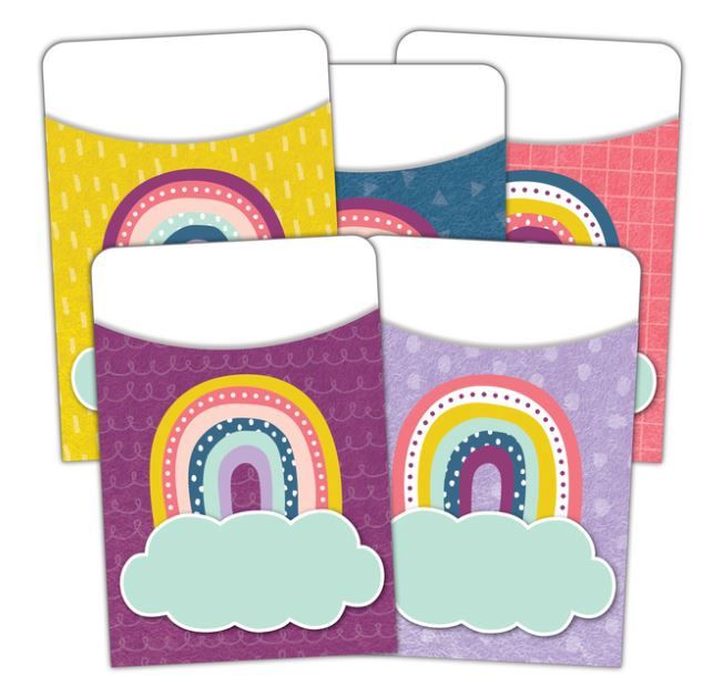 Oh Happy Day Library Pockets - Multi-Pack