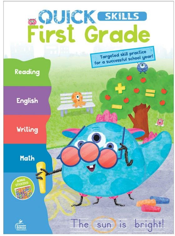 Quick Skills: First Grade Workbook Grade 1