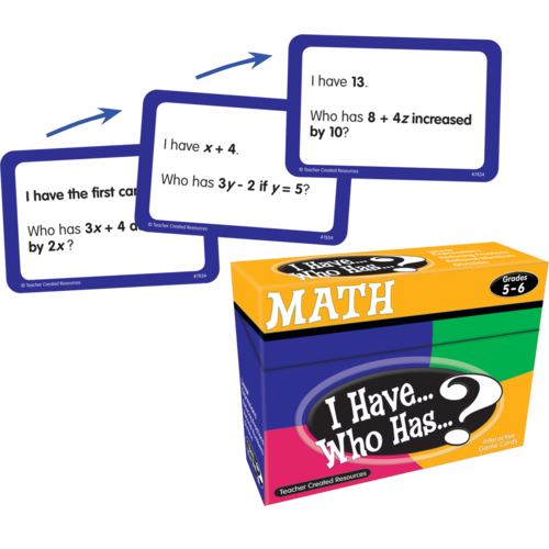 I Have Who Has Math Game Grades 5-6