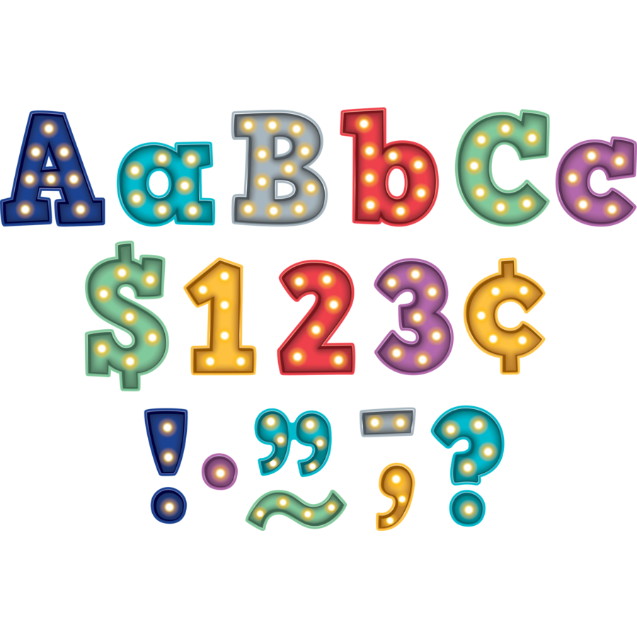 Marquee Bold Block 3&quot; Letters