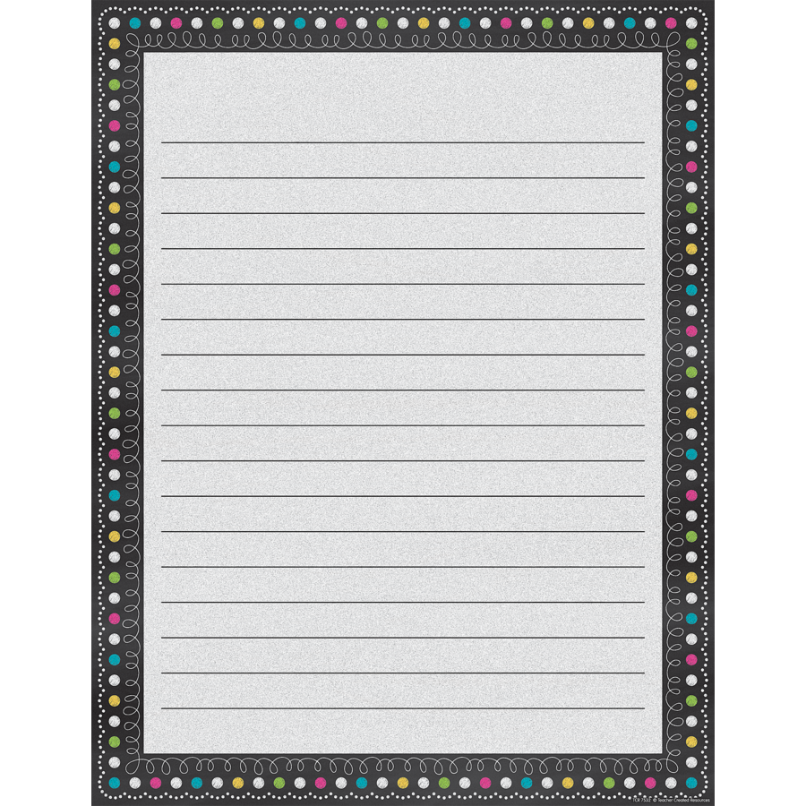 Lined Chart Poster Chalkboard Brights