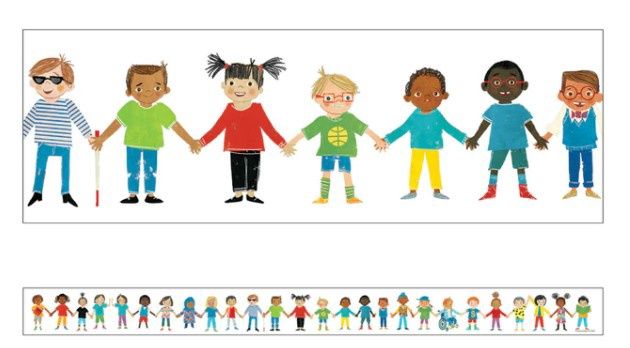All Are Welcome Kids Straight Borders