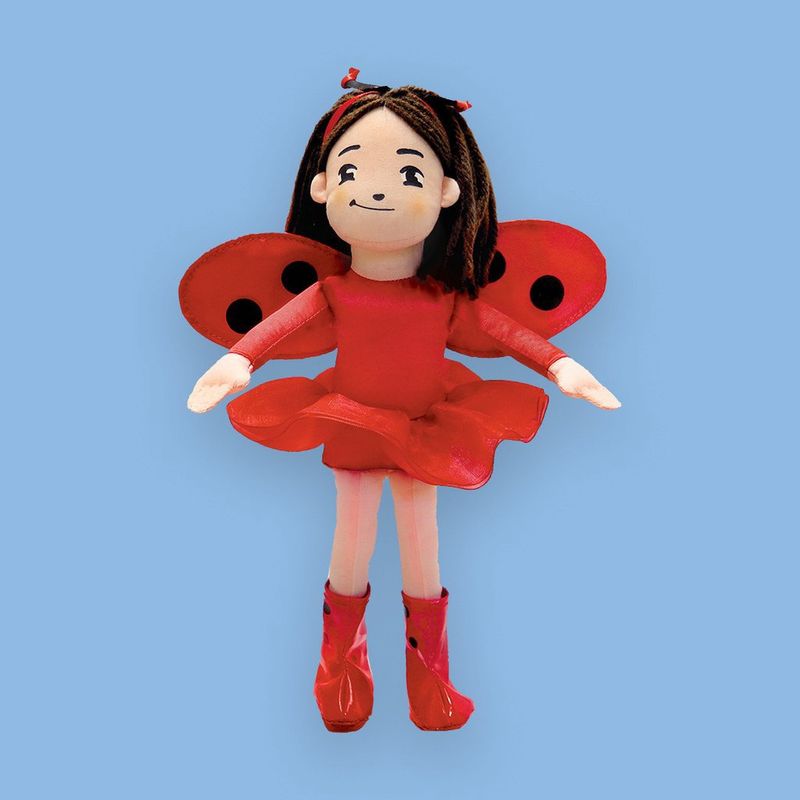 10&quot; Ladybug Girl Plush Doll