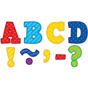 Playful Patterns Bold Block 3&quot; Magnetic Letters